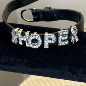 Black and Silver Hope Bracelet